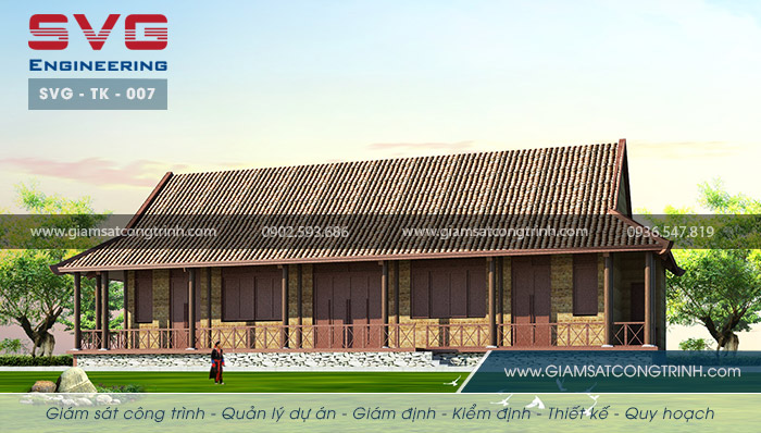 Thiết kế nhà đa năng khu bảo tồn văn hóa người Dao Thanh Y Quảng Ninh - SVG TK 007 Thiet ke nha da nang