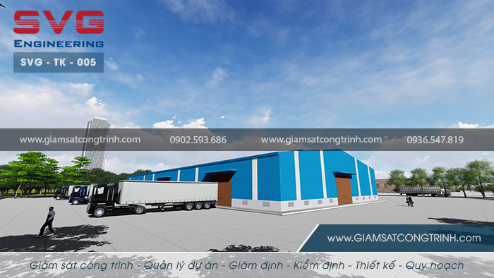 Phối cảnh kho bãi thiết kế cảng tổng hợp Vinalines Hậu Giang - SVG TK 005 Thiet ke cang tong hop Vinalines Hau Giang