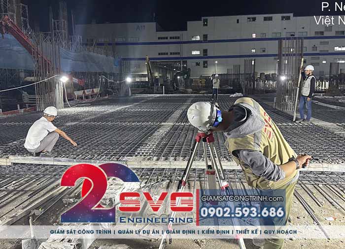 Giám sát tiến độ thi công công trình nhà xưởng