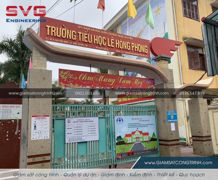 Giám định chất lượng hiện trạng công trình trường tiểu học Lê Hồng Phong Hải Phòng Giam dinh chat luong hien trang cong trinh truong tieu hoc Le Hong Phong Hai Phong