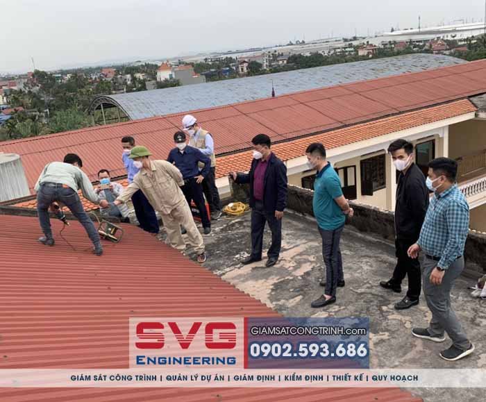 Giám định công tác chống thấm trường THPT Nguyễn Trãi tại Hải Phòng Giam dinh cong tac chong tham truong THPT Nguyen Trai tai Hai Phong