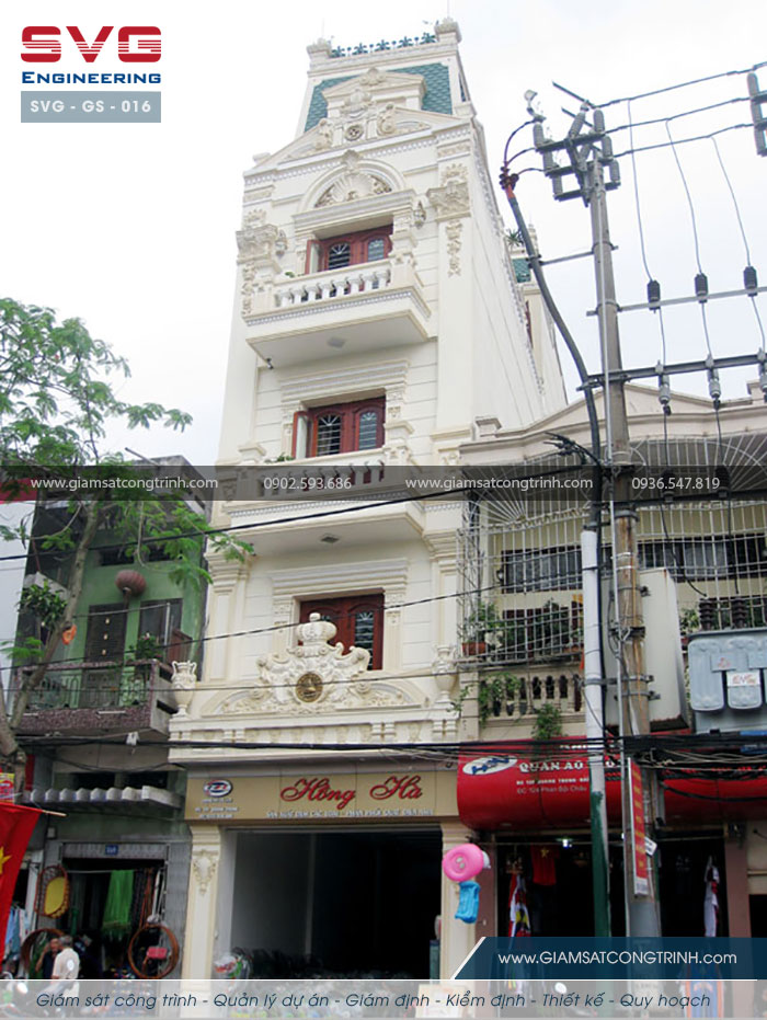 Giám sát thi công công trình nhà phố cổ điển - SVG GS 016 Giam sat thi cong cong trinh nha pho co dien Hai Phong