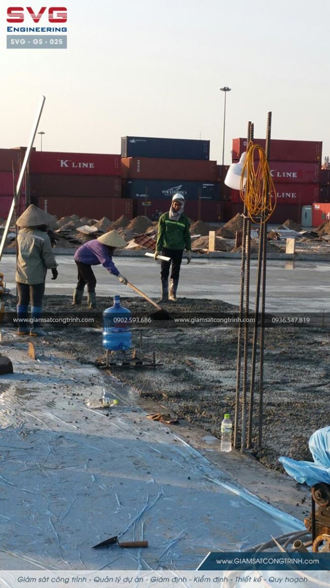 Giám sát thi công công trình xây dựng kho CFS Cảng Tân Vũ - SVG GS 025 Giam sat thi cong cong trinh xay dung kho CFS Cang Tan Vu