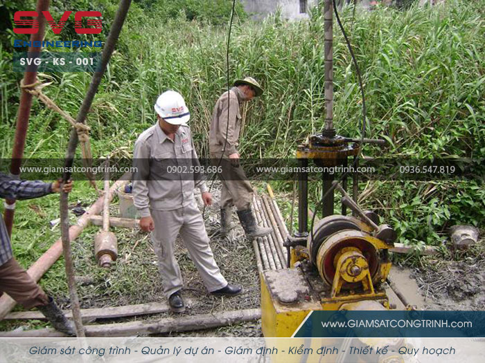 Khoan khảo sát địa chất tòa nhà PETEC Hải Phòng - SVG KS 001 Khoan khao sat dia chat PETEC