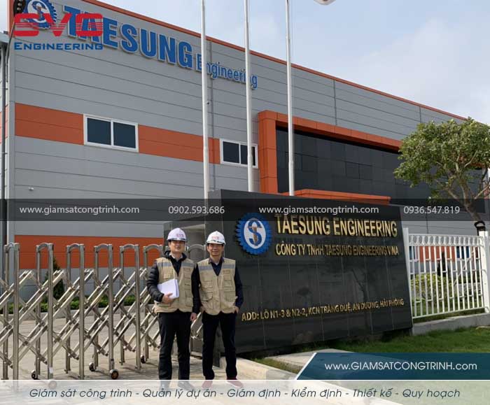 Kiểm định chất lượng xây dựng công trình nhà máy TAESUNG KCN Tràng Duệ Hải Phòng Kiem dinh chat luong xay dung cong trinh nha may Taesung KCN Trang Due Hai Phong