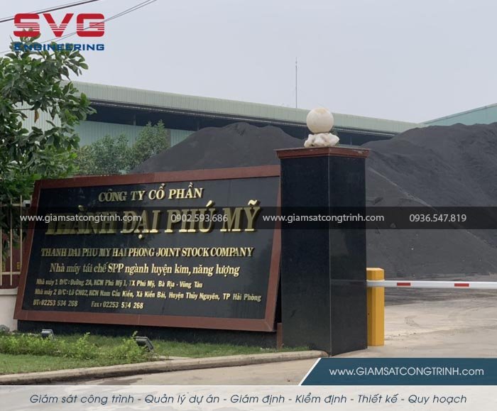 Kiểm định xây dựng công trình nhà máy Thành Đại Phú Mỹ KCN Nam Cầu Kiền Hải Phòng Kiem dinh xay dung cong trinh nha may khu cong nghiep Nam Cau Kien Hai Phong