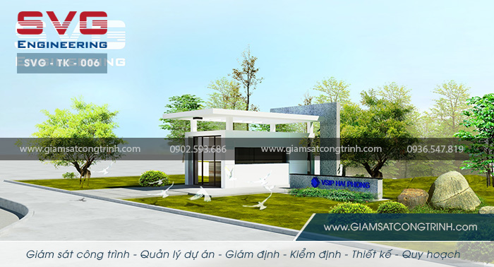 Thiết kế công trình xây dựng cổng chào khu công nghiệp tại Hải Phòng Thiết kế công trình xây dựng Cổng chào khu công nghiệp VSIP Hải Phòng