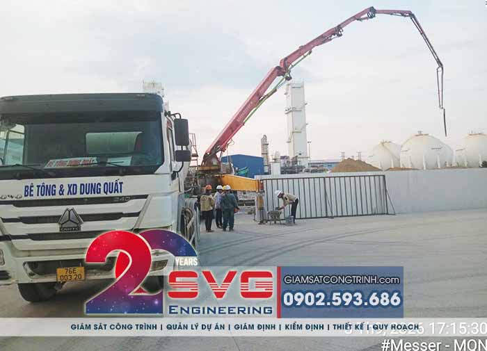 Tư vấn giám sát thi công xây dựng nhà máy Messer Dung Quất