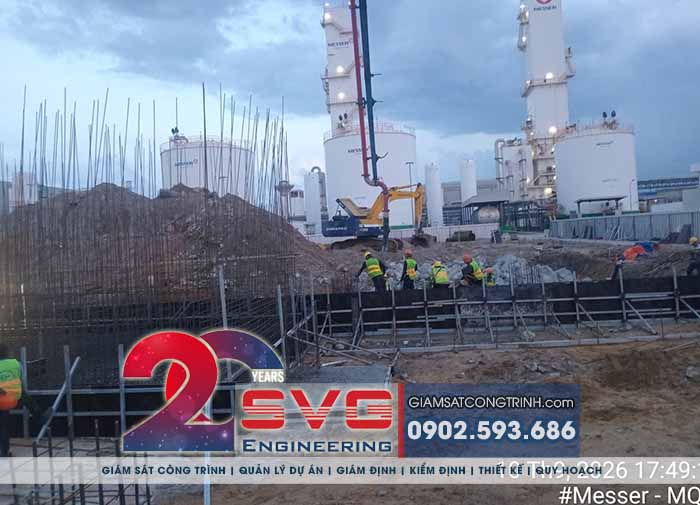 Công trình nhà máy Messer tại Khu kinh tế Dung Quất