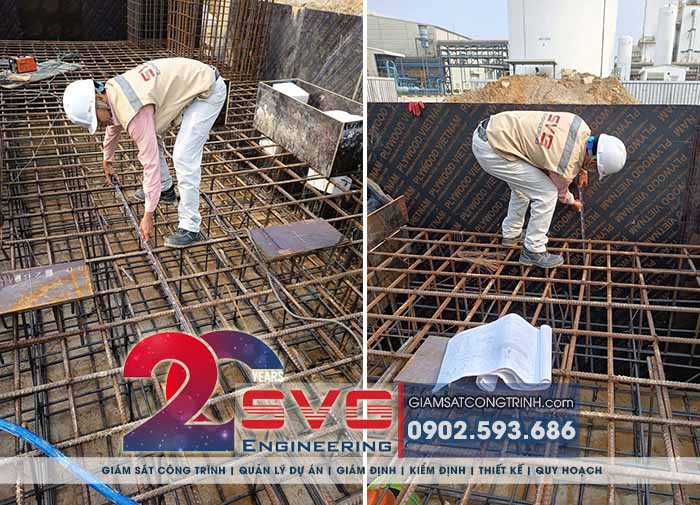 Kỹ sư SVG Engineering giám sát công trường